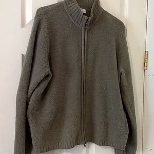 Zip front sweater